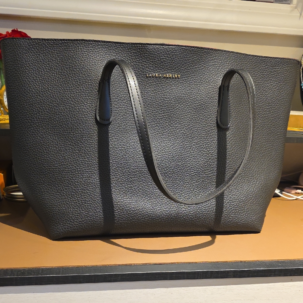 Laura Ashley Charcoal Tote Bag